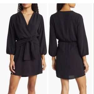 Fraiche by J Long Sleeve Tie Front Dress | Size M